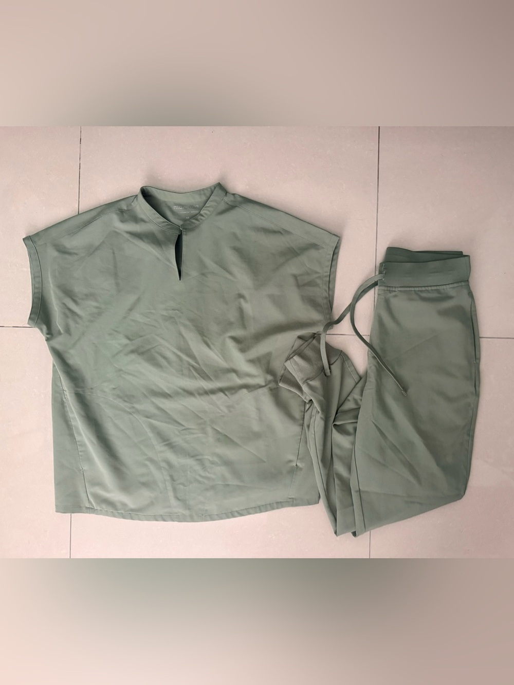 Mandala Scrubs Jogger Set Women green XS Top XS Pant